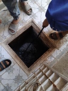 تنظيف المجاري من الدهون والأوساخ